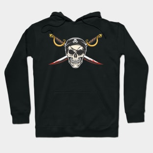 Pirate Skull with crossed sabres Hoodie